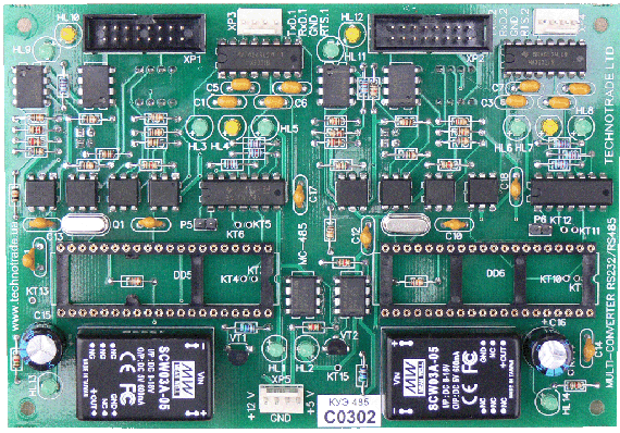 Click to enlarge picture RS-232 to RS-485 Interface Converter (RS-232 to RS-485 and backwards)