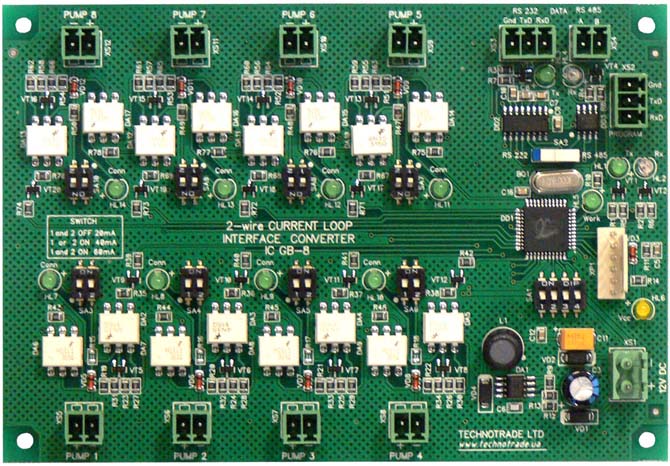 Click to enlarge picture Gilbarco dispenser interface converter RS-485 / RS-232