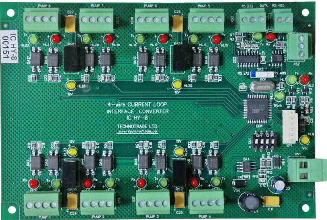 Click to enlarge picture HongYang dispenser interface converter RS-485 / RS-232