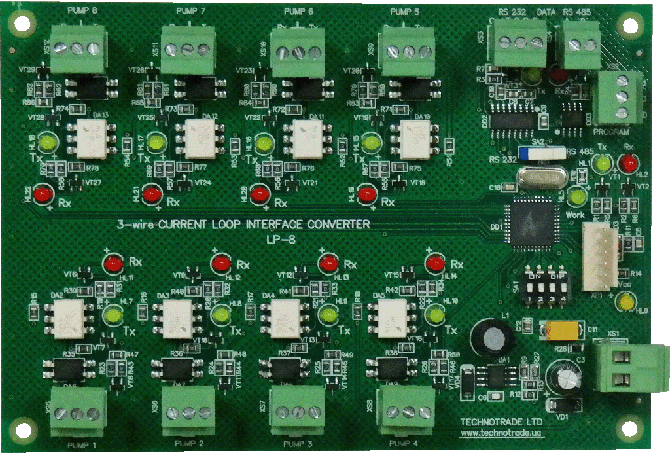 Click to enlarge picture Logitron dispenser interface converter RS-485 / RS-232