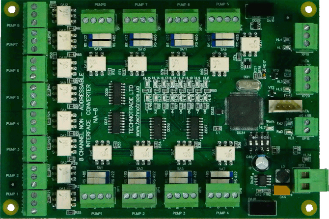 Click to enlarge picture Non-addressable dispenser interface converter RS-485 / RS-232