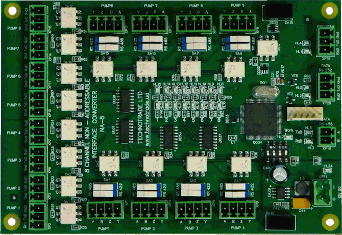 Click to enlarge picture Non-addressable dispenser interface converter RS-485 / RS-232
