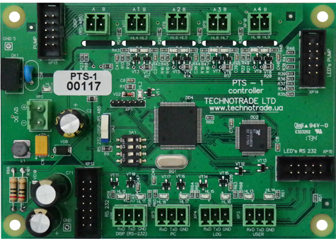 Click to enlarge picture PTS controller over fuel dispensers and ATG systems for petrol stations.