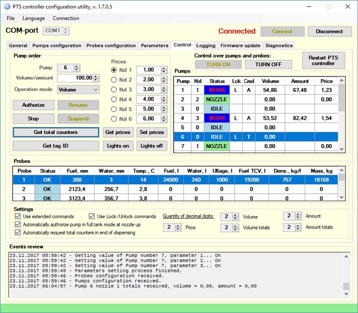 Click to enlarge picture PTS controller pump channel configuration