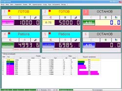 Нажмите для увеличения Общий вид графического интерфейса ПО Nafta POS компьютерной системы управления для нефтебазы
