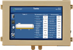 ATG console for monitoring over fuel dispensers and tanks