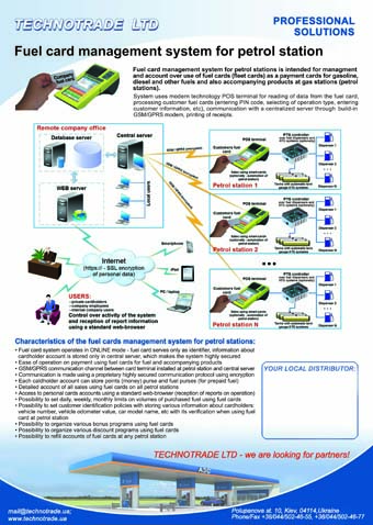 Fuel card management system leaflet Fuel card management system leaflet