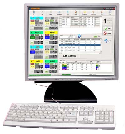 Computer control system for  filling stations