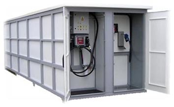Automatic container petrol station example