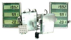 Indicating device with interface board for fuel dispensers (pumps)