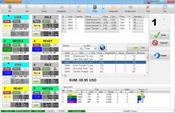 Fuel management software NaftaPOS general view 2