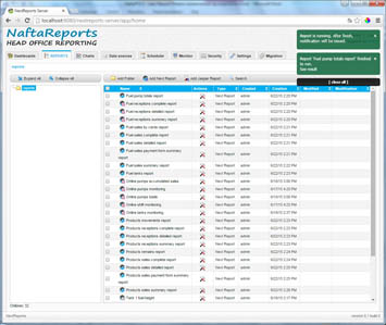 NaftaPOS web reporting system