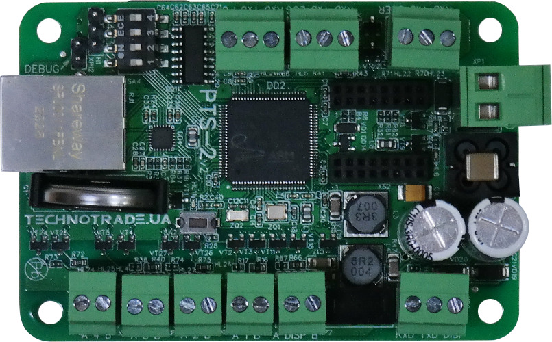 PTS-2 PCB board with terminal blocks