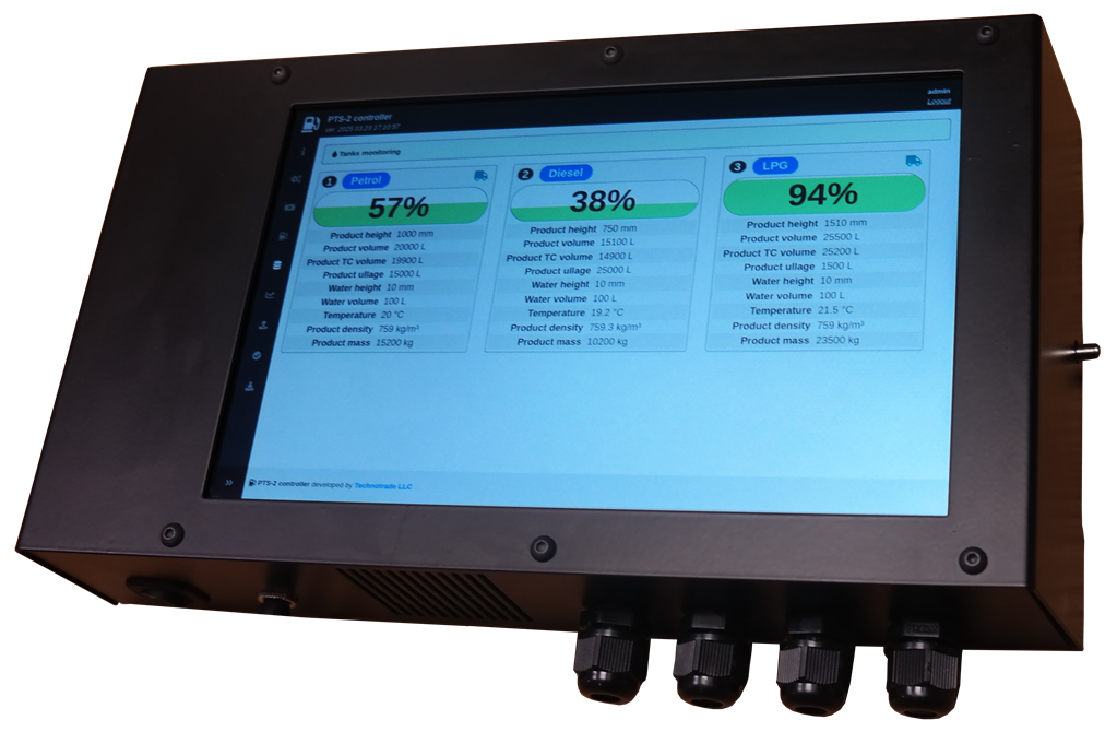 PTS SiteViewer console enables convenient monitoring and control of fuel dispensers and tank gauges directly at the station